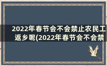 2022年春节会不会禁止农民工返乡呢(2022年春节会不会禁止农民工返乡活动)