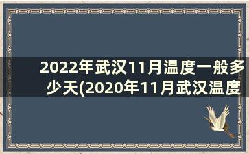 2022年武汉11月温度一般多少天(2020年11月武汉温度)