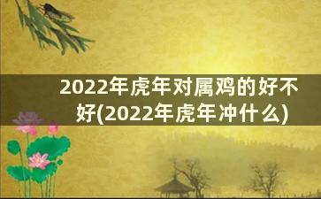2022年虎年对属鸡的好不好(2022年虎年冲什么)