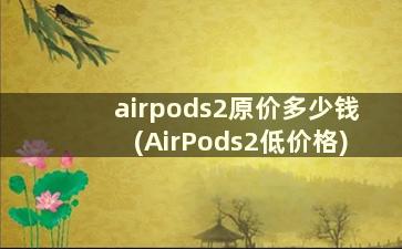 airpods2原价多少钱(AirPods2低价格)