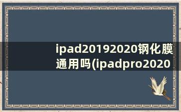 ipad20192020钢化膜通用吗(ipadpro2020贴钢化膜)