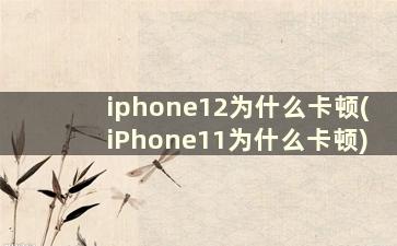 iphone12为什么卡顿(iPhone11为什么卡顿)