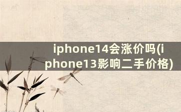 iphone14会涨价吗(iphone13影响二手价格)
