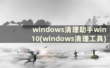windows清理助手win10(windows清理工具)