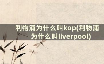 利物浦为什么叫kop(利物浦为什么叫liverpool)