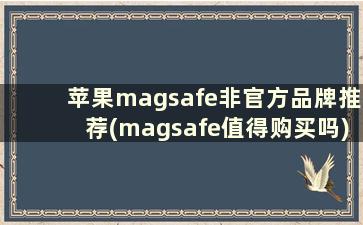 苹果magsafe非官方品牌推荐(magsafe值得购买吗)