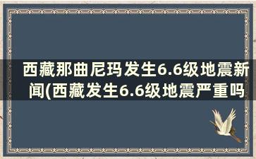 西藏那曲尼玛发生6.6级地震新闻(西藏发生6.6级地震严重吗)